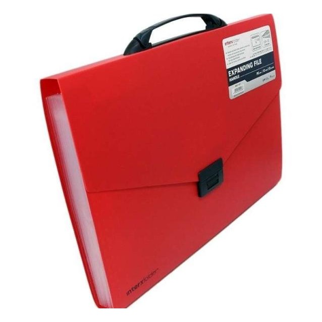 

KSTUFF - INTERX EXPANDING FILE WITH HANDLE FOLIO TAS DOKUMEN MAP SEKAT PLASTIK