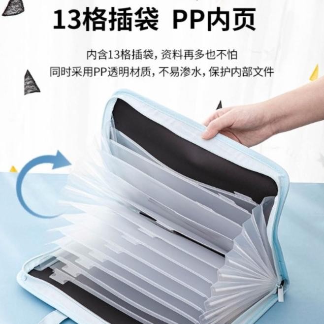 

MURAH!!! DOCUMENT BAG / TAS DOKUMEN FILE DELI A4 13 SEKAT 72561