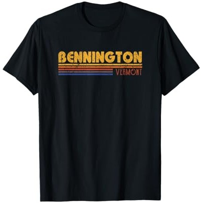 Kaos Retro Bennington Vermont |npmZ9onY|
