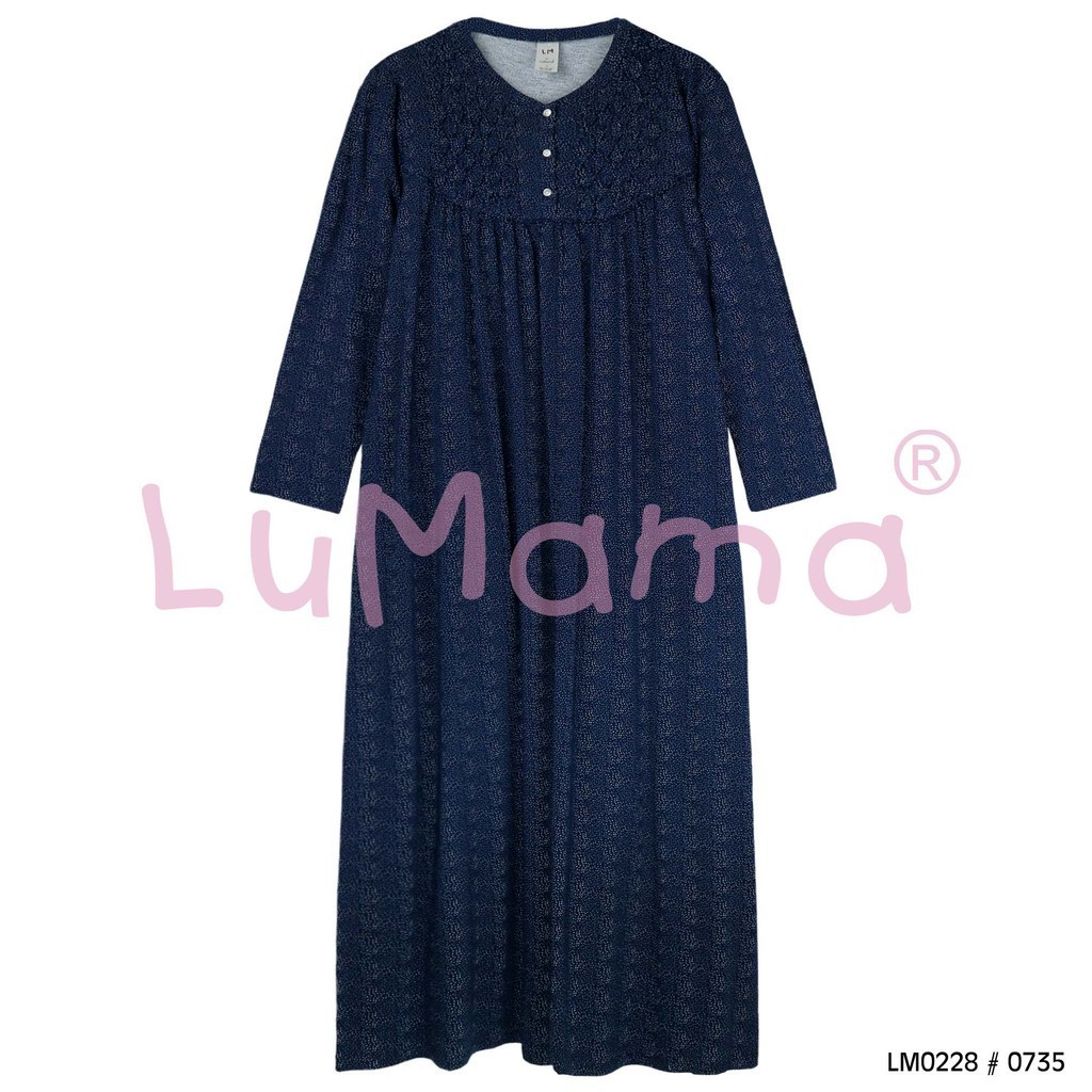 LuMama Daster Gamis Wanita Lengan Panjang / LM0228 0735