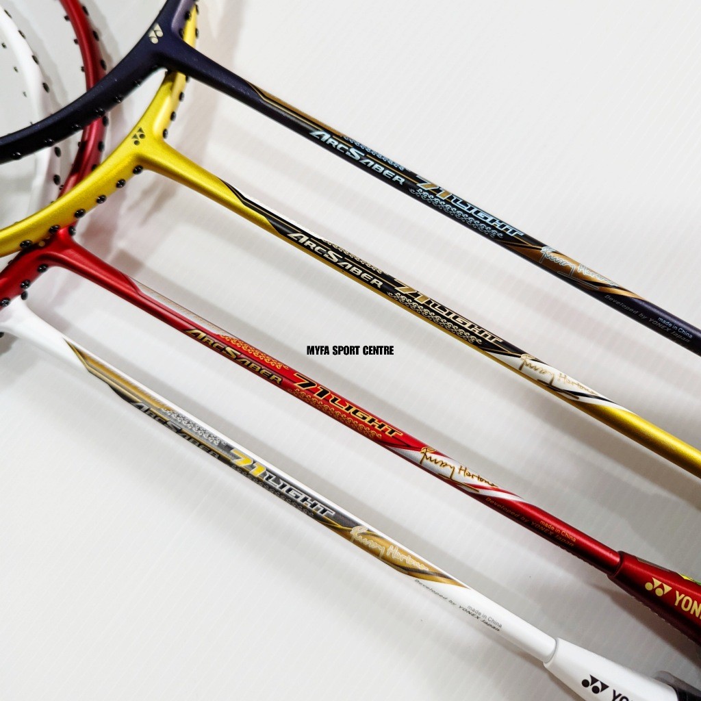 Yonex ARCSABER 71 LIGHT 5UG5/Navy/Putih/Emas tegangan maksimum 30lbs dengan senar & pegangan |Zc8wga