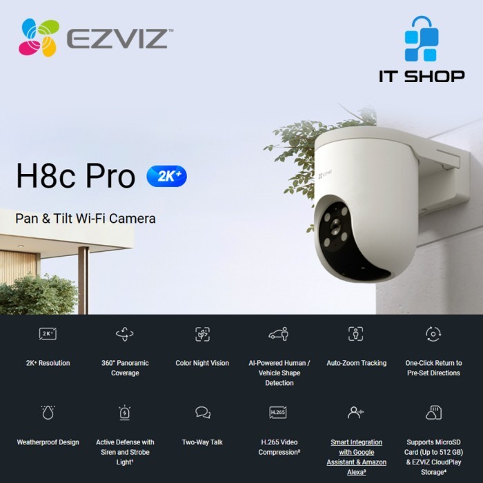 Ezviz IP Camera H8c 4MP Outdoor