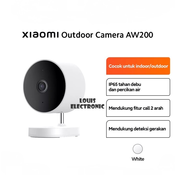 Xiaomi Outdoor Camera CCTV WiFi AW200 IP65 Suara 2 Arah Deteksi Gerak