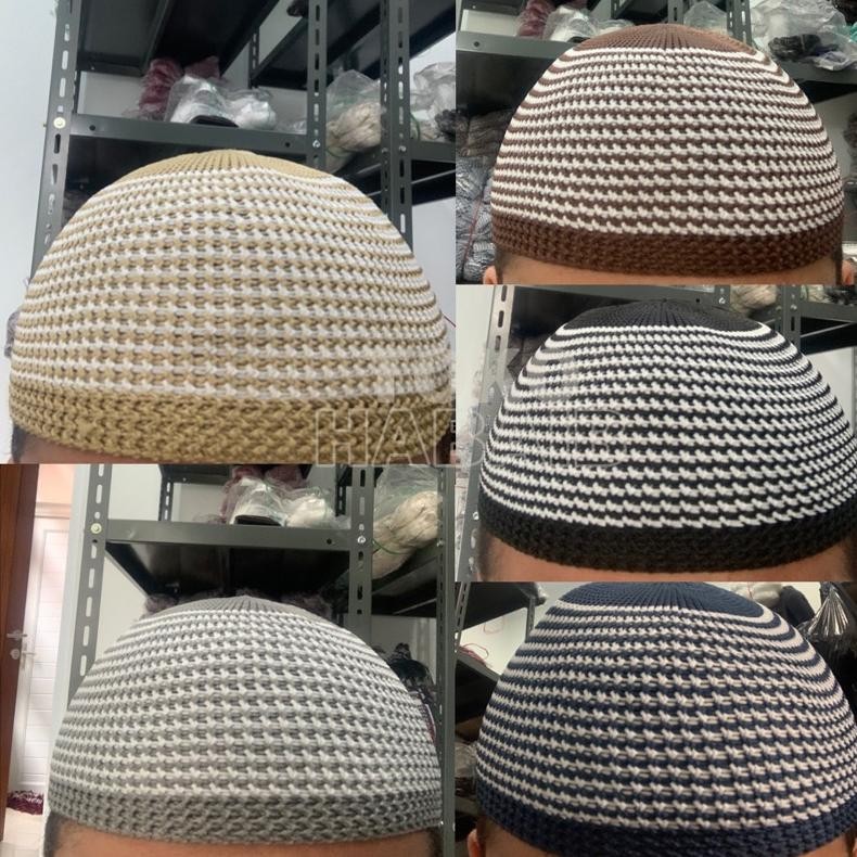 PECI RAJUT MOZAIK ZEBRA GANTEEEENG LURIK POLOS MOTIF DEWASA ANAK BAYI ARIFIN TASBIH PAKET SOUVENIR H