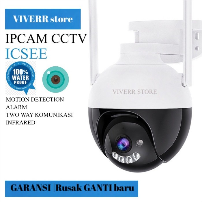 IPCAM ICSEE CCTV kamera outdoor/indoor sistem keamanan 8MP.
