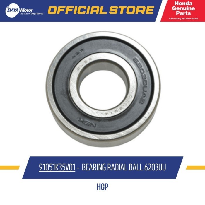 Laher Bearing Radial Ball 6203UU PCX 150, Vario 125 eSP 91051K35V01