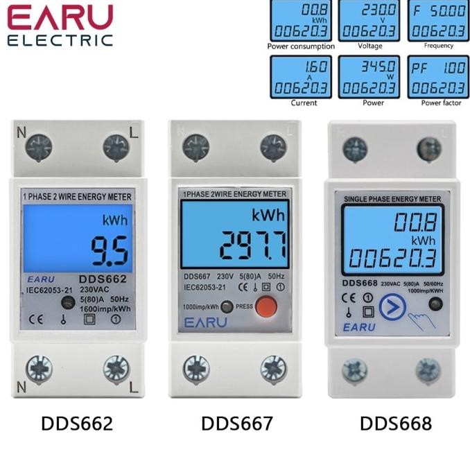 TERMURAH - KWH Meter Digital 1 Phase Pengukur Pemakaian Listrik
