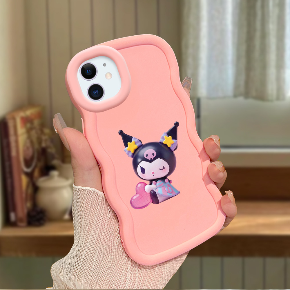 Premium Case iPhone Casing iPhone Motif Kuromi Witch Case iPhone Compatible for iPhone 7 8 Plus X XS
