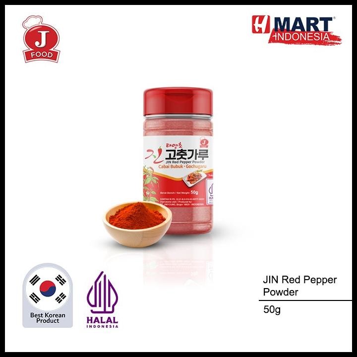 

Jin Red Pepper Powder - Cabai Bubuk Korea - Gochugaru 50G