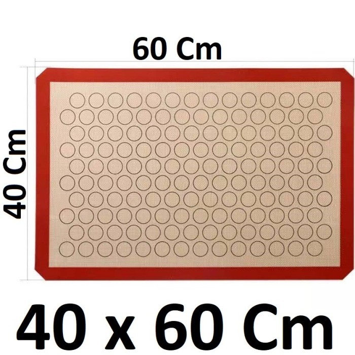 

Silicone Baking Mat / Silmat Macaron Silicone 40x60cm Red