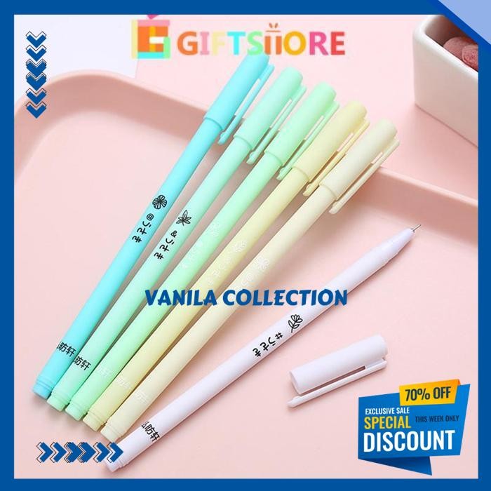 

6 PCS GEL PEN SET MORANDI COLOR STUDENT SIGNATURE PEN SISWA TANDA TANGAN PENA SEKOLAH KANTOR PASOKAN ALAT TULIS GS TERBARU