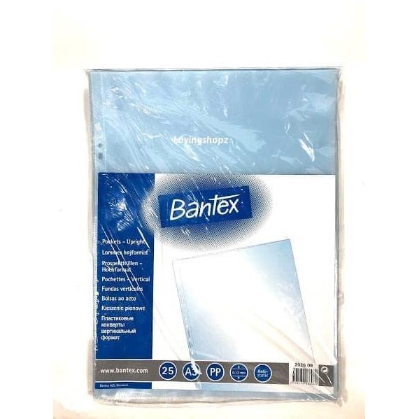 

TERBARU - Pocket Binder A3 Potrait Bantex 2036 Antiglare 0.12mm 25pcs