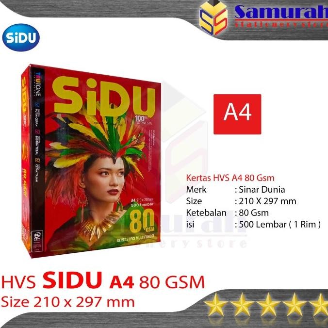 

Terlaris Kertas HVS Sinar Dunia A4 80 / HVS Sidu A4 80 / Kertas Sidu A4 80 Gsm SALE