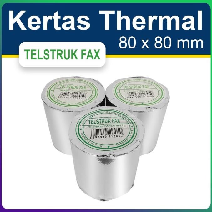 

Terlaris KERTAS THERMAL TELSTRUK FAX UKURAN 80X80MM / 80X80 / 80 X 80 MM SALE