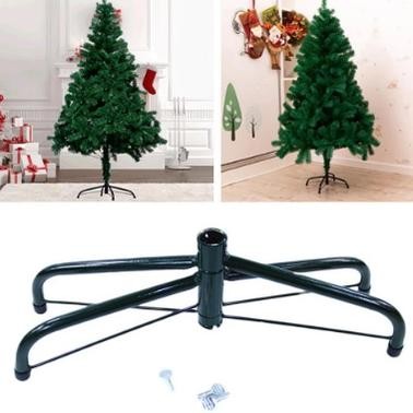 45/50Cm Dudukan Dasar Pohon Natal Braket Besi Lipat Penyangga Bawah Pohon Natal Dekorasi Natal Alas 