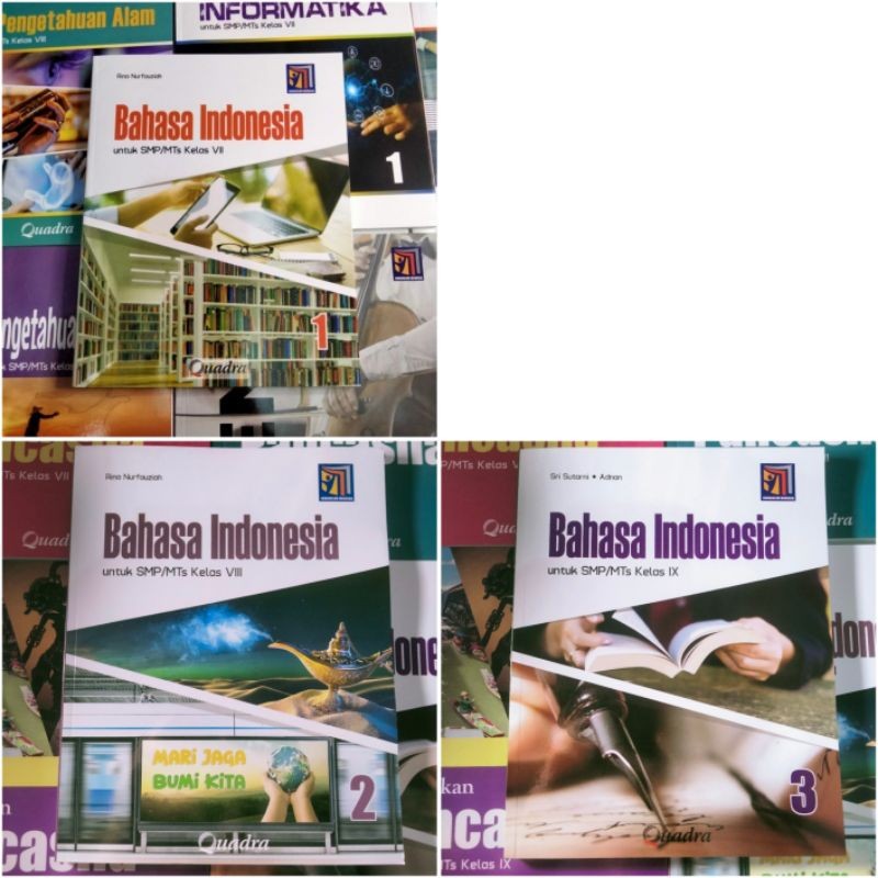 Buku SMP Bahasa Indonesia Quadra Kurikulum Merdeka Kelas 7-9