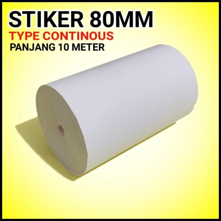 

HOT DEAL KERTAS THERMAL LABEL STIKER 80MM PANJANG 10 METER !