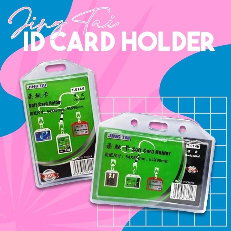 

Card Holder / casing Tempat ID Card Karet Casing ID Jelly Dua Sisi/Pemegang ID/Pelindung ID 54*90Mm Vertikal/Horizontal