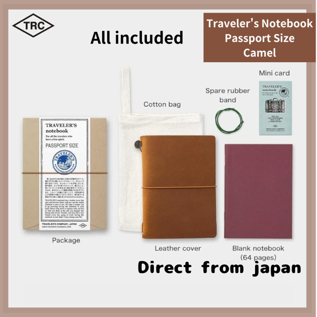 

Traveler's Company Traveler's Notebook Ukuran Paspor Kartu Edisi Terbatas dengan Camel 91209660,【Langsung dari Jepang】 |8LAipoOG|