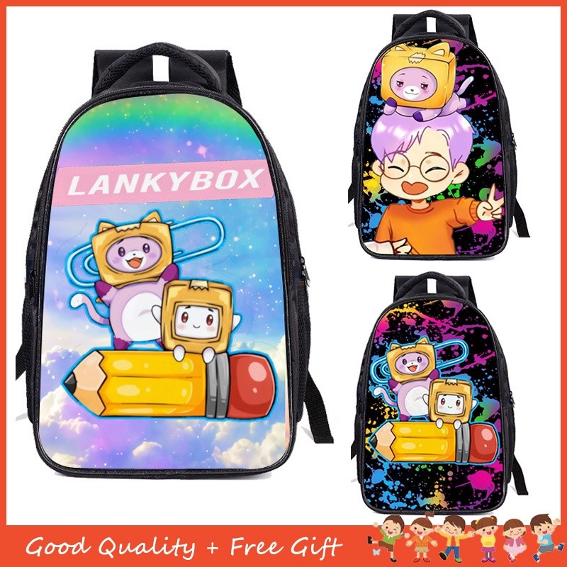 

Ransel Lankybox Cetak Kartun Tas Sekolah Nyaman untuk Anak Laki-laki Perempuan Unisex, Tempat Pensil Alat Tulis Siswa Sekolah Dasar Hadiah untuk Anak-anak |qVKV8Nu7|