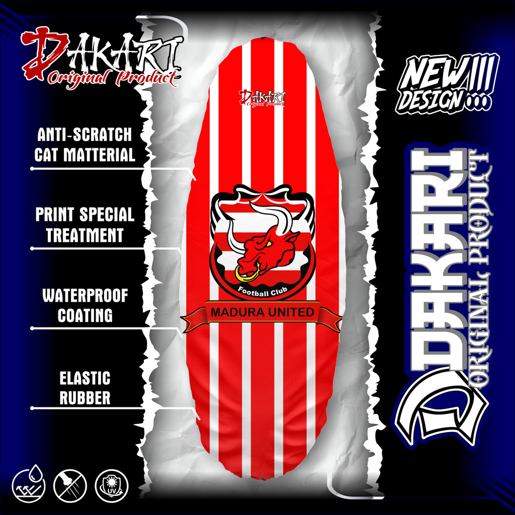 SEAT COVER SARUNG JOK MOTOR UNIVERSAL FULL PRINT WATERPROOF / MADURA 02