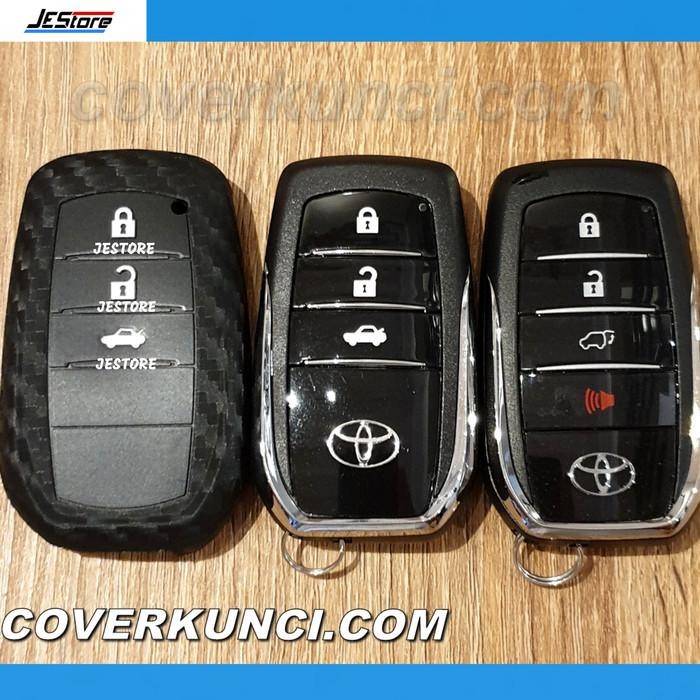 Innova Zenix Cover Kunci Casing Toyota Zenix Kondom Carbon Innova Key