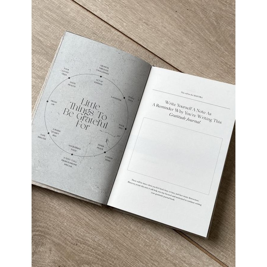 

Gratitude Journal / Linen Journal Notebook / 5 Minutes Journal Terlaris