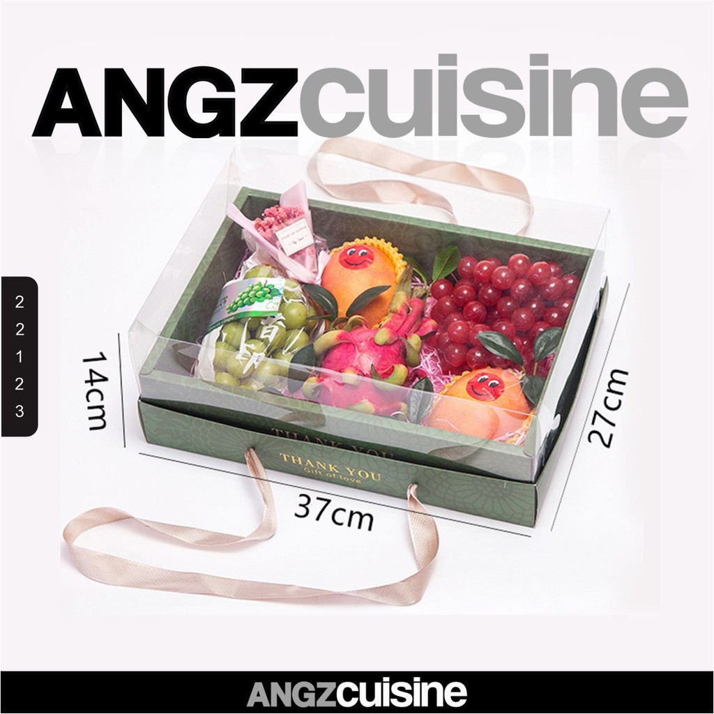 

Box Hampers Buah Hadiah Bloom Green Gift Box F36 1 pcs