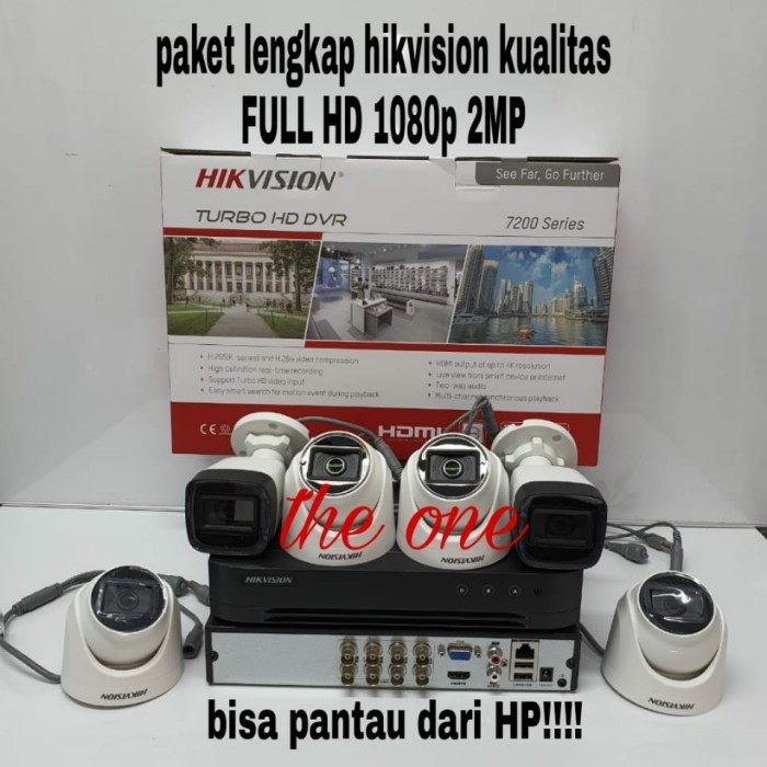 (Terbaik) Paket Cctv Hikvision 6 Camera Dvr 8 Channel