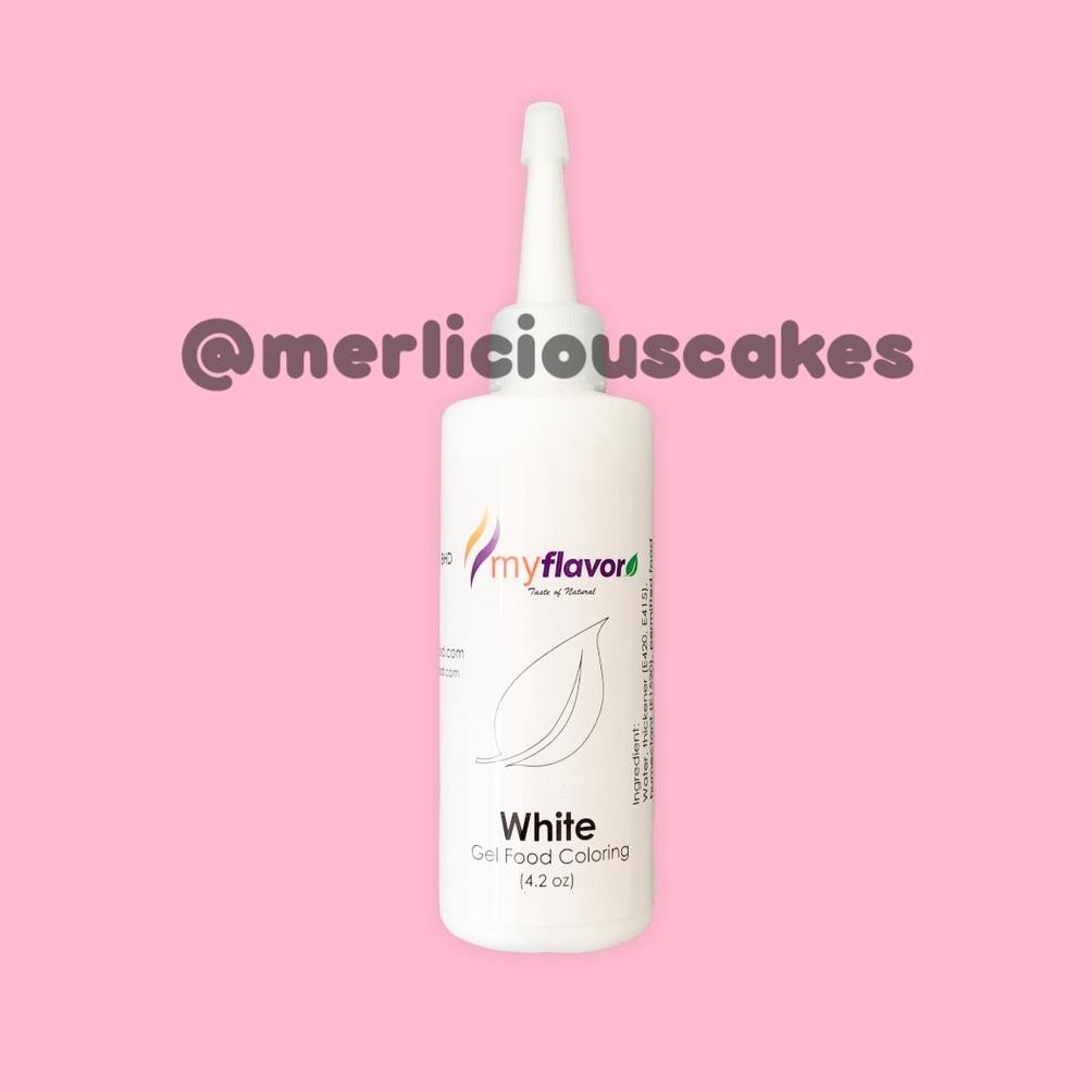 

120 Gram White Gel My Flavor Food Color Food Colour Pewarna Makanan