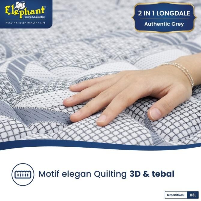 Springbed / Kasur 2 in 1 Elephant Longdale Rebounded