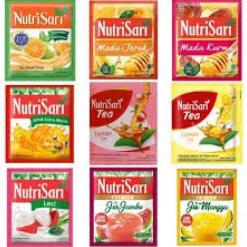 

Nutrisari varian rasa random (Satuan/Ecer)