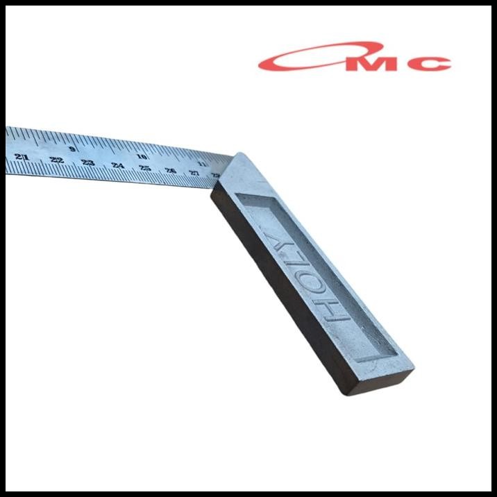 

TERBARU HOLY SIKU METER MURAH PENGGARIS SIKU TUKANG PENGGARIS SIKU 12" 12 INCH 30CM PENGGARIS BESI PENGGARIS METER PASEKON STAINLESS STEEL PSM-12-HOLY !