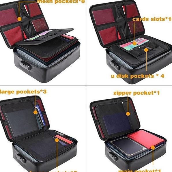 

PROMO TAS ANTI API TAS DOKUMEN ANTI API AIR DENGAN KUNCI & RESLETING BY SAGETA OLS