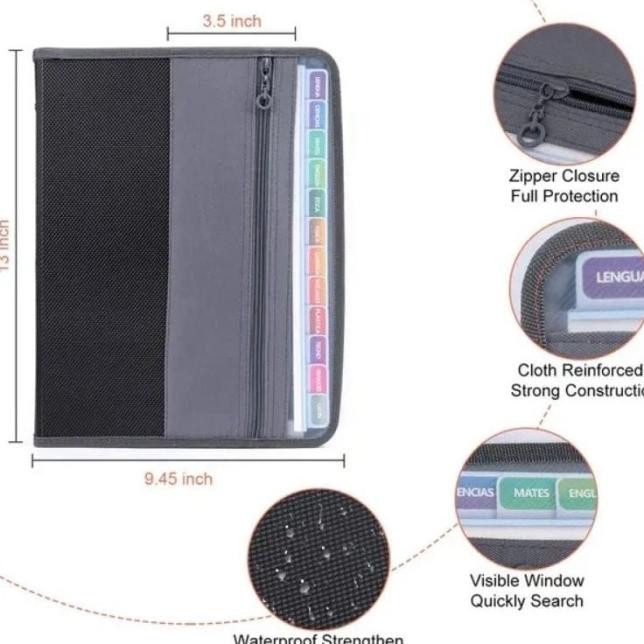 

TEMPAT PENYIMPANAN DOKUMEN TAS MAP FILE 13 FOLDER UKURAN A4 WATERPROOF #GRATISONGKIR