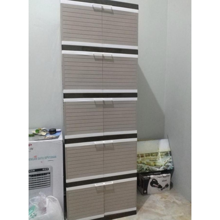 lemari plastik club susun 5 jumbo