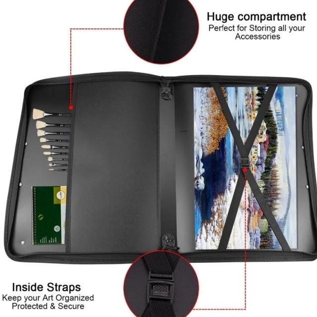 

TAS GAMBAR V-TEC A1 A2 A3 ART BAG DRAWING BAG WATERPROOF TAS DOKUMEN BUKU KERTAS