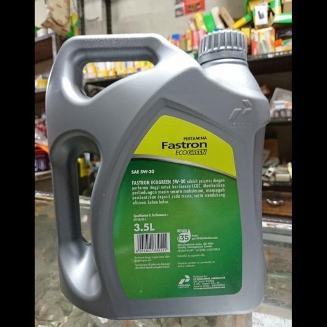 Oli Pertamina Fastron Eco Green 5W 30 Mobil Lcgc Calya Sigra Karimun Terbaru