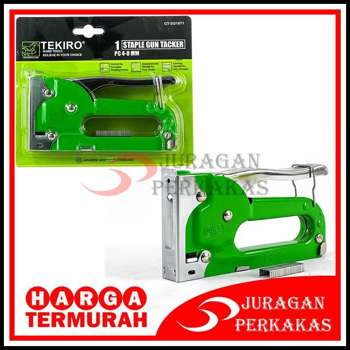 

TERBARU TEKIRO STEPLES TEMBAK 4-8 MM STAPLE GUN TACKER STAPLES JOK HEKTER 1671