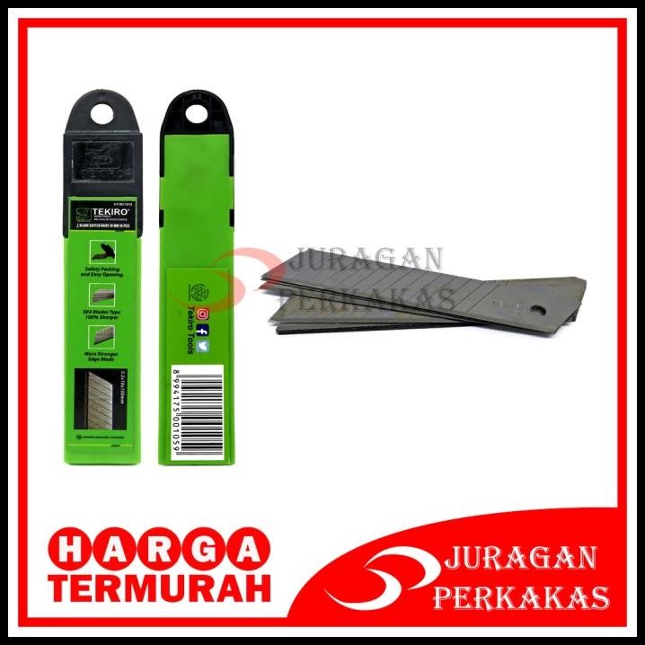 

HOT DEAL TEKIRO SET 10 PCS ISI MATA PISAU KATER BESAR 18 MM REFILL CUTTER BLADE !!!!!!