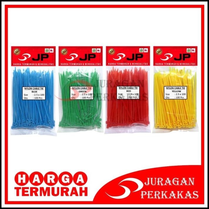 

GRATIS ONGKIR PAKET 4 SET KABEL TIES 2.5 X 100 MM MERAH KUNING HIJAU BIRU 100 PCS !!!!!!