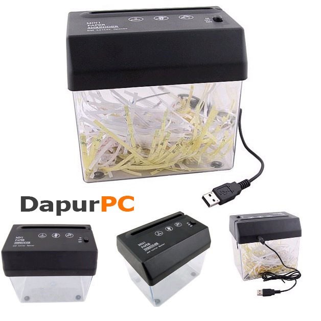 

TERBARU - Mini USB Penghancur Kertas Paper Shredder dengan Letter Opener