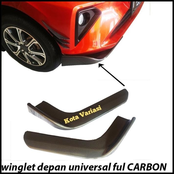 DISKON WINGLET DEPAN VARIASI BEMPER DEPAN MOBIL GRAND LIVINA FULL CARBON 