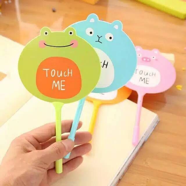 Kipas angin Bulpen Bolpen pulpen pena berkarakter lucu 1pcs Random