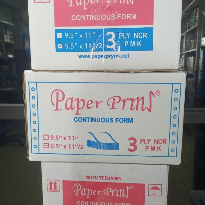 

Continuos Form Paperpryns 3Ply Ncr Bagi 2 Diskon