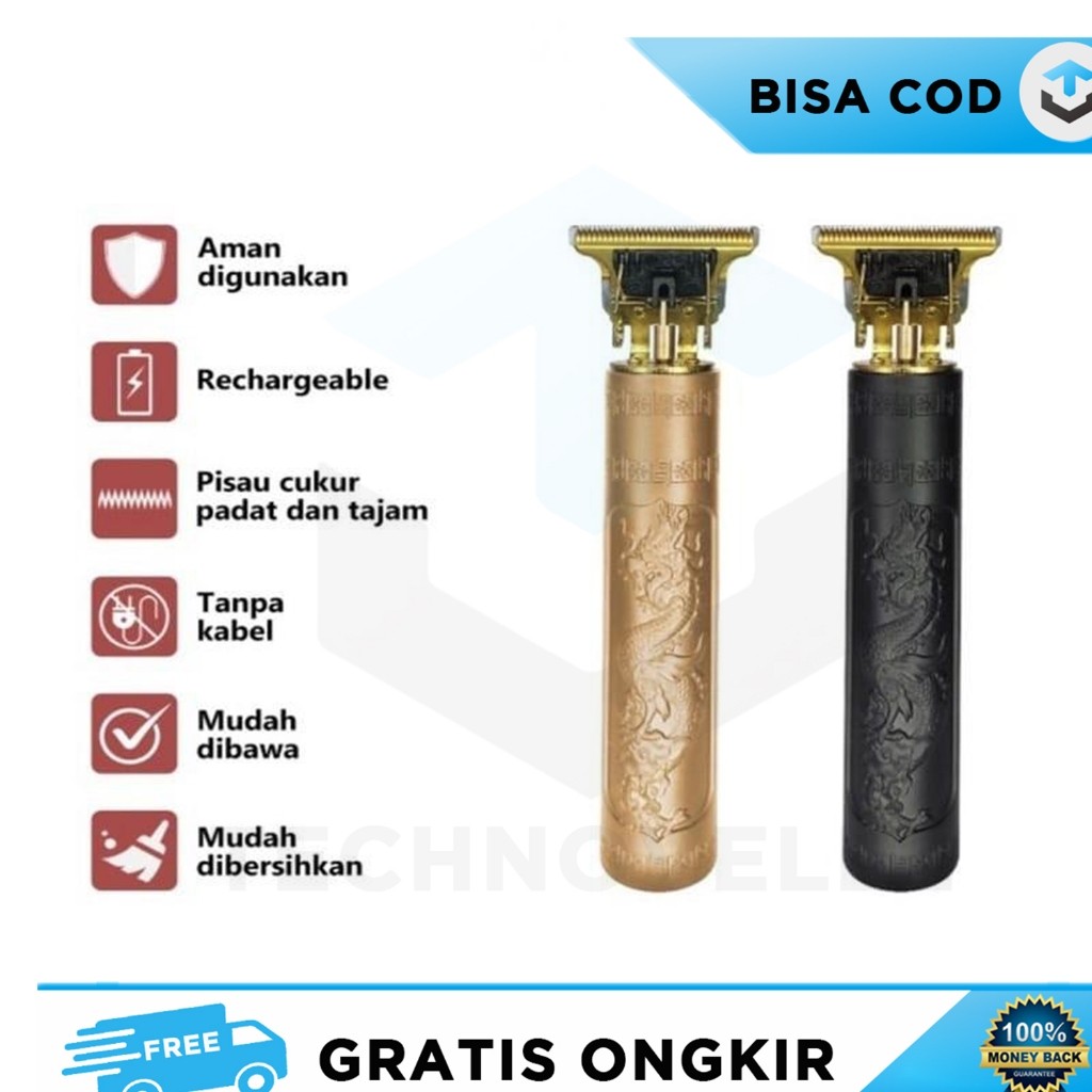 PROFESSIONAL HAIR CLIPPER TRIMMER PORTABLE VINTAGE STYLE DRAGON T9