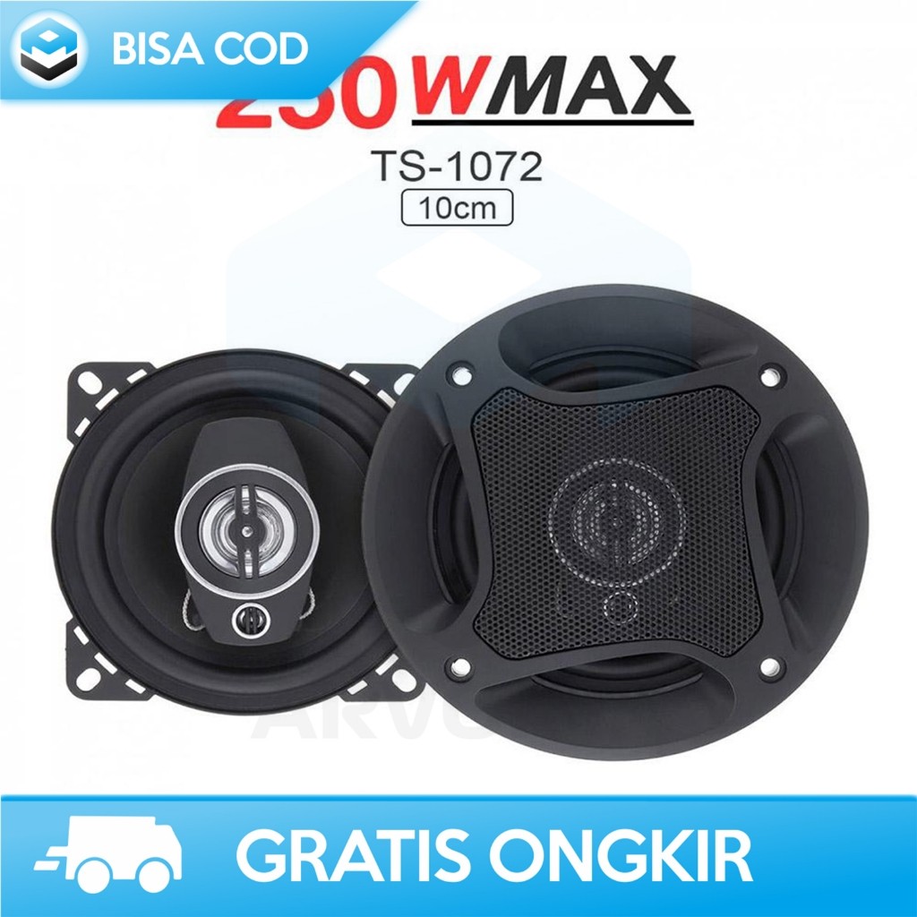 PERALATAN SPEAKER MOBIL 4 INCH UNIK DRIVER BERUKURAN BESAR SUPPORT HIFI