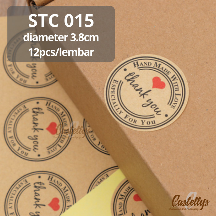 

NEW Sticker Stiker STC 015 Label Packaging Kue Snack Box Hampers Hadiah