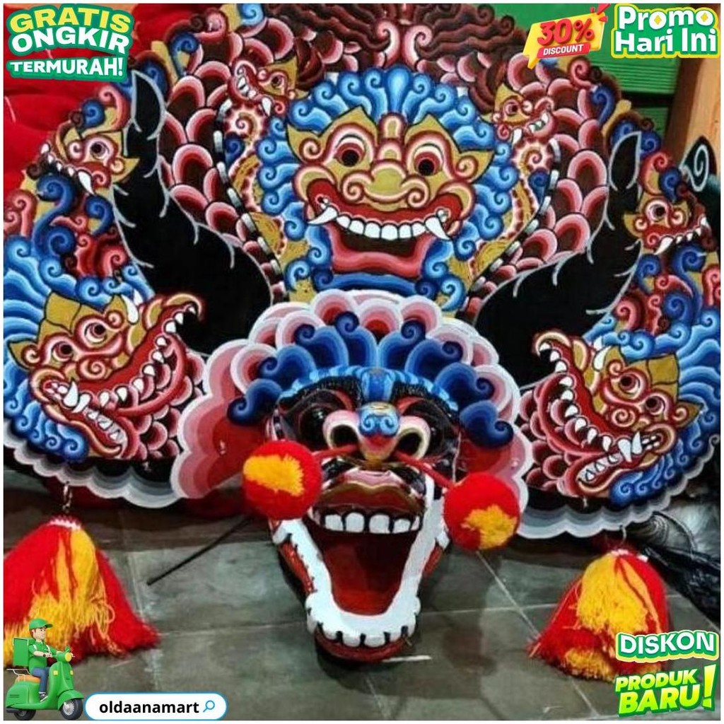 

Bisa Cod Cuci Gudang Barongan Rampak Telon Jamang Cat Air Brush Bonus Kemul Panjang Dan Pentul Tinggal Pakai Ukuran Anak Promo Barongan Plipit Romo Mainan Anak Barongan Anak Sd Brongan Plipit Premium / Barongan Spon Caplok Kain Panjang / Barongan Ponorogo