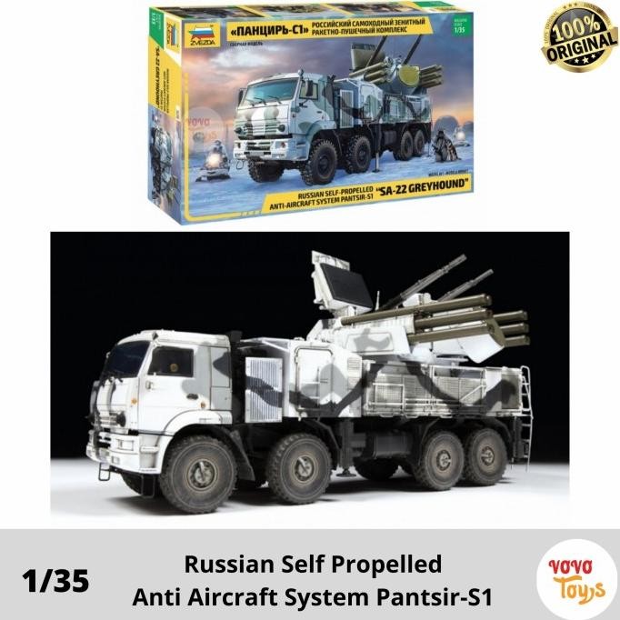 Model Kits Military Truck Anti Aircraft System Pantsir-S1 by Zvezda